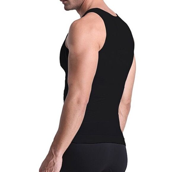 NWOT XTF Extreme Fit Men Black Compression and Body Support Tank Top M Nylon - Picture 2 of 5